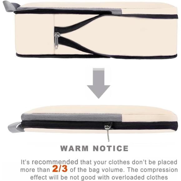 4 Pack Compression Packing Cubes Travel Accessories Expandable Organizers - Picture 5 of 6